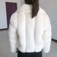 thumbnail image 5 of Chaqueta de piel sintética para mujer, abrigo cálido de piel sintética con cuello de traje Popular, estilo de piel de zorro, esponjoso, invierno, 2022, 5 of 5