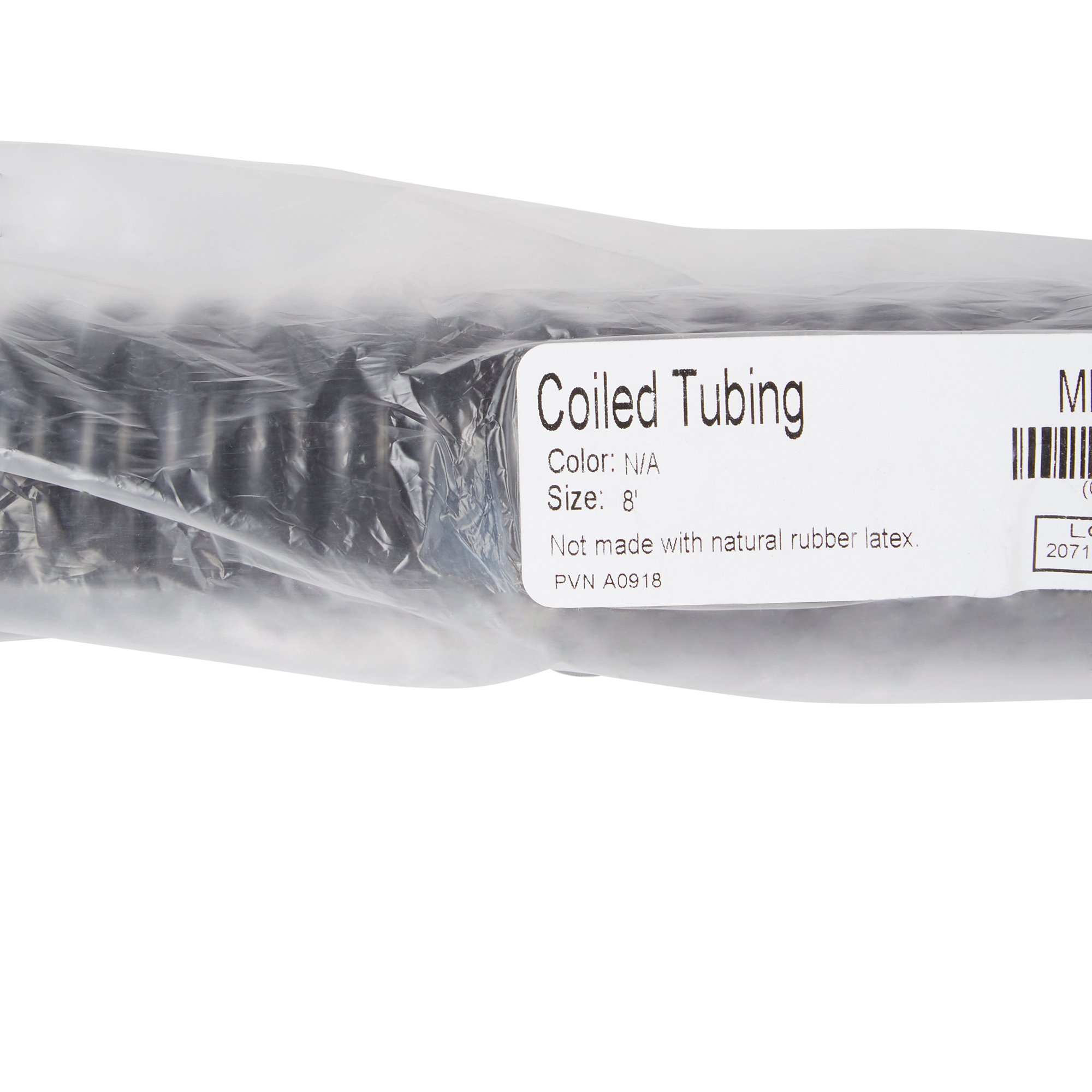 McKesson LUMEON Blood Pressure Coiled Tubing, for use with Clock Face Aneroid Sphygmomanometers, Female Luer Connector - Black, 8 ft Long, 30 Ct