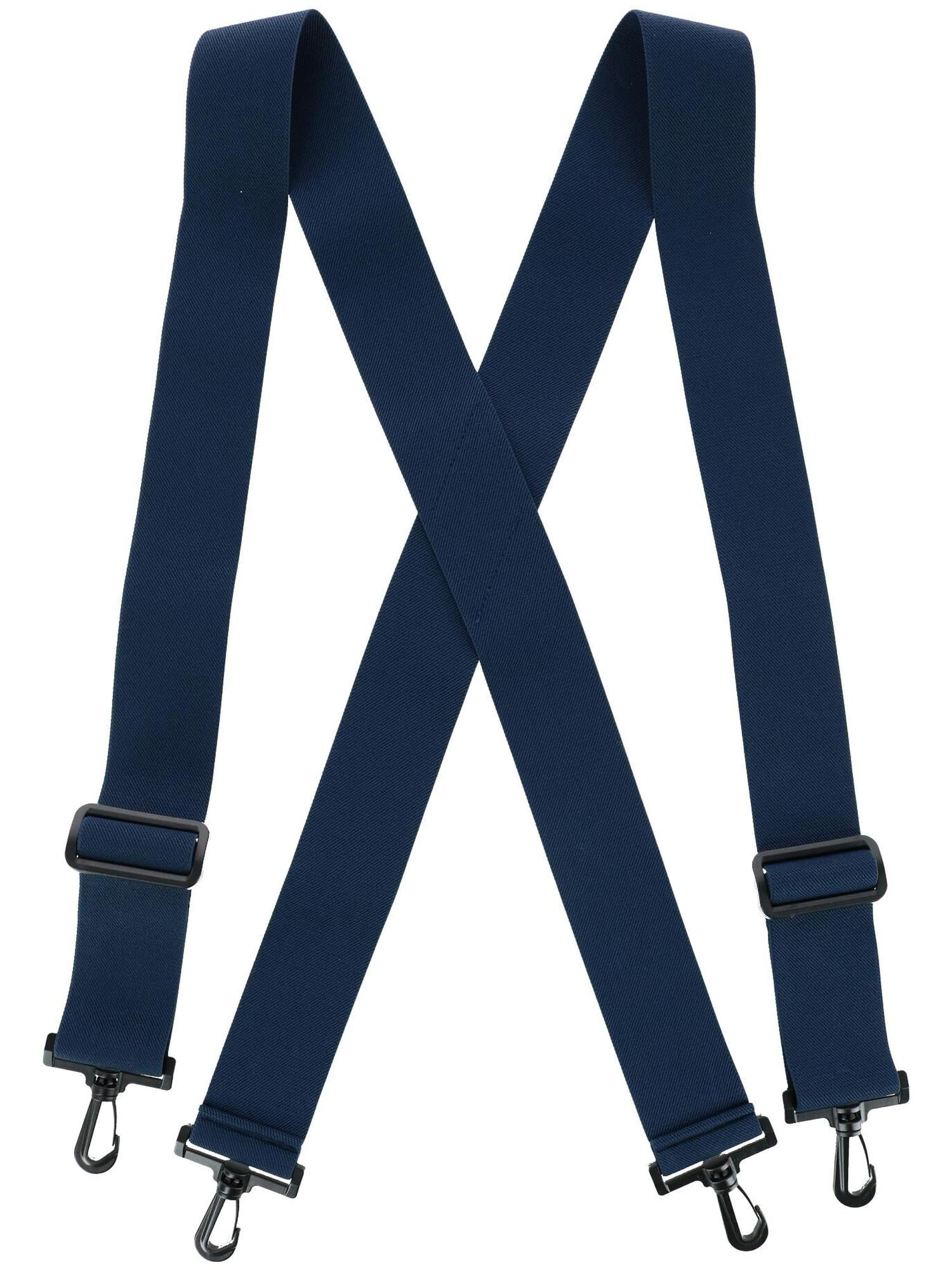 CTM® Elastic XBack Suspenders with Plastic Hook Ends (Men's Big & Tall