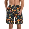 thumbnail image 1 of Balery Colorful Plants Mushroom Traje de Baño Estilo Hawaiano para Hombre, Shorts de Secado Rápido con Bolsillos-Large, 1 of 6