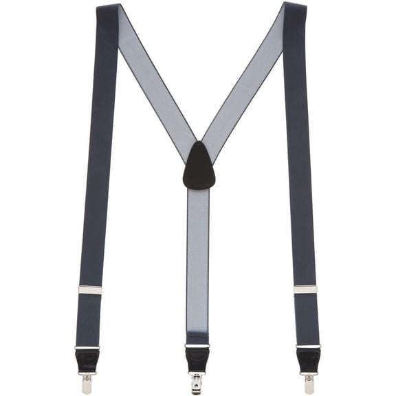 SuspenderStore Solid Color Y-Back Suspenders - 1.25-Inch Wide Elastic - Clip - 3 Sizes