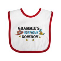 Inktastic Grammies Little Cowboy with Cowboy Hat and Boots Boys Baby Bib