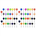 thumbnail image 1 of Retractable Badge Reels, 60 Pack Colorful Badge Clips Holders for Name ID Card Key Card,60 x Easy to buckle,Multicolor, 1 of 7