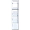 thumbnail image 4 of Bowery Hill 5 Shelf Contemporary Clear Glass Top Bookcase in Chrome, 4 of 5
