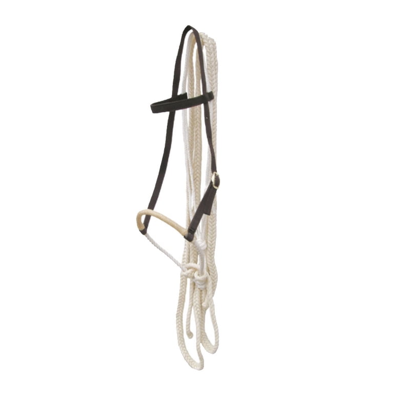 Bridal Set CR953B BROWN HORSE BRIDLE SET Hackamore loop reins By