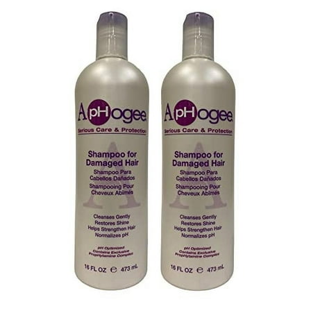 Aphogee Shampoo for Damaged Hair, 16 oz (Pack of 2)