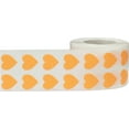 thumbnail image 3 of Peach Heart Stickers, 0.5 Inch Wide, 1000 Labels on a Roll, 3 of 4