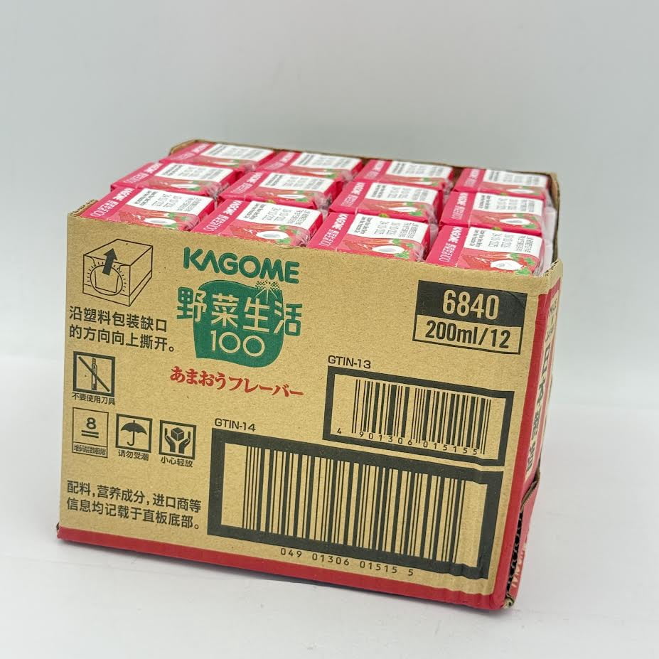 Kagome Strawberry Juice Flavor 200ml/12pack