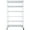 White, variant on 6 Tiers Shelving Unit, Metal Adjustable Storage Rack With Wheels, Storage Organizer With Shelf Liners, Wire Shelving Unit For Home Garage Basement Shed Laundry Room
