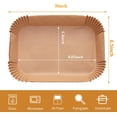 thumbnail image 4 of Air Fryer Disposable Paper Liner, 150PCS Food Grade Parchment Liners Compatible with Ninja DZ201,Ninja Foodi Dual Air Fryer Accessories Baking Paper (9 * 6, Natural), 4 of 6