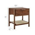 thumbnail image 3 of Oswin 1-Drawer Wood Nightstand in Walnut, 3 of 10