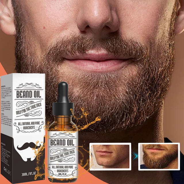 Aceite de barba para hombres | Extractos Naturales | Suavizante Acondicionador Hidratante | Fortalece la barba y reduce el encrespamiento | Aroma fresco no graso | Botella de 30 ml | Regalo para el