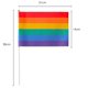 thumbnail image 3 of Whaline 60 pack Rainbow Stick Banderas, Orgullo Gay Pequeñas Mini Banderas Transgénero Asexual Bisexual Pansexual Lesbianas Banderas Lgbt Parade Decoraciones (10 Afortunado Sencillez, 3 of 5