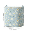 thumbnail image 3 of Oversized Storage Bag, Portable Wardrobe Box, Zippered Clothes and Quilt Organizer, for Seasonal Garments, Bedding, and Home Organization, 26 Gallon, Daisy Print, by FAJHHA, 3 of 7
