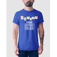 thumbnail image 2 of Autism Awareness Think Outside The Box Men's T-shirt, 2XL, Royal, 2 of 5