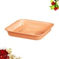 thumbnail image 3 of Dsseng 2pcs Square Shape Plastic Flower Pot Tray Pot Water Tray Multi-functional Household Potted Support Leakproof Potted Base for Home (Beige S), 3 of 6