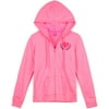 Hard Candy Juniors Zip Front Screen Printed Hoodie