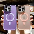 thumbnail image 5 of Transparent Matte Magnetic Case For iPhone 15 14 13 12 11 Pro Max Plus Phone Cases For Magsafe Wireless Charge Cover Accessories, 5 of 5