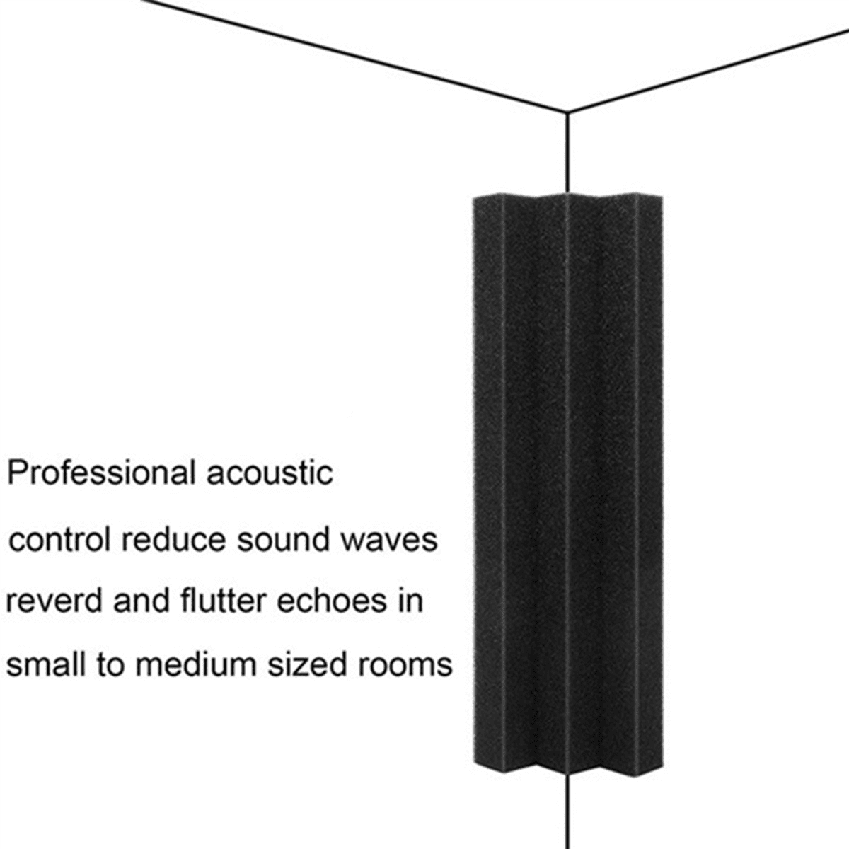 24Pcs Acoustic Panels Trap Corner Studio Foam Sound Insulation Pad Wall Panel Corner Block for Studio or Theater