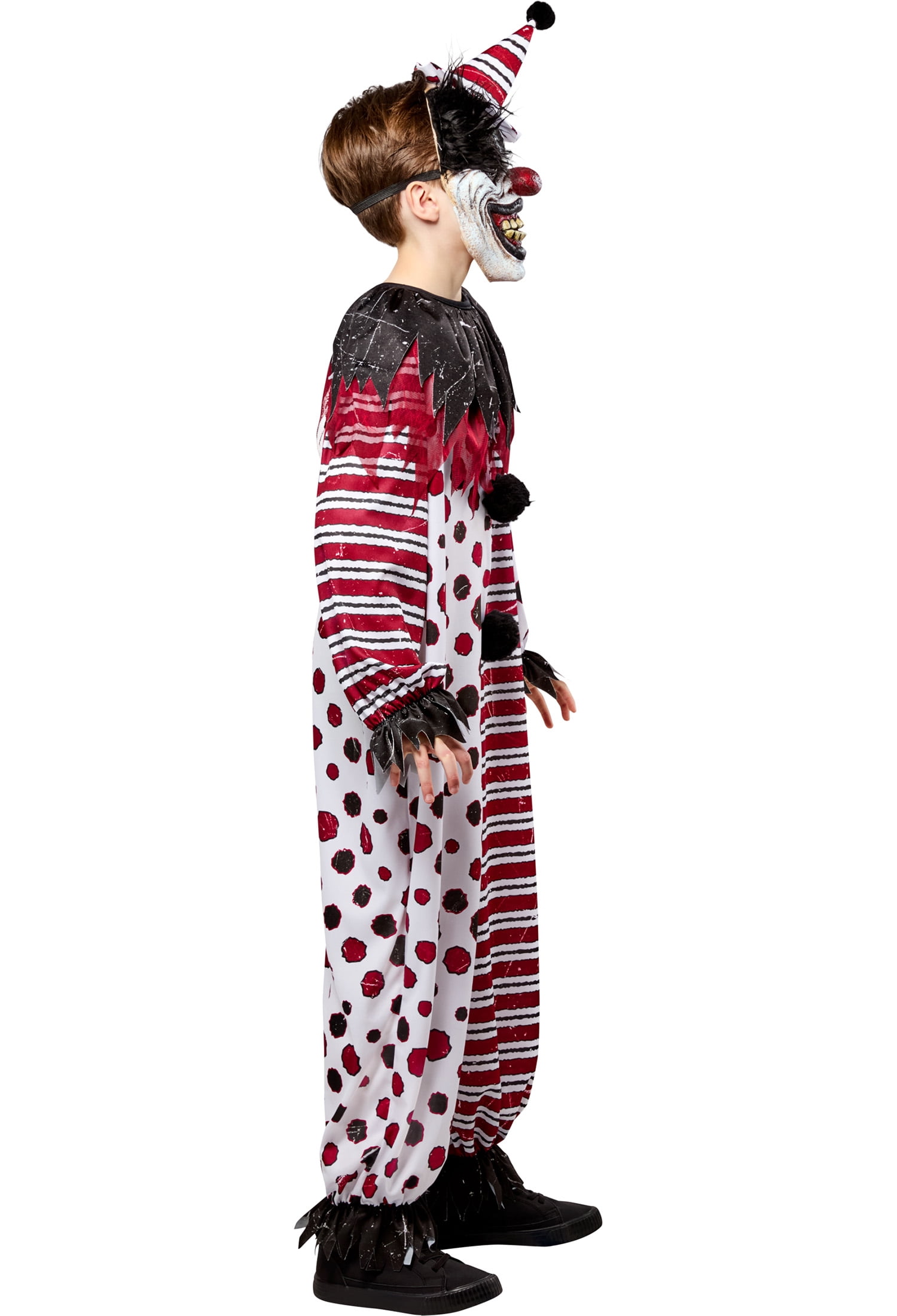 Creepy Clown Halloween Costume for Children, Boy's Size XL (14/16), by Way to Celebrate