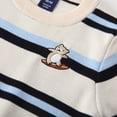 thumbnail image 6 of LYMAYTER Kids Boys Striped Knit Tops Baby Embroidered Sweater Toddle Soft Long Sleeve Jumper 2-7 Years, 6 of 9