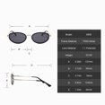 thumbnail image 4 of Polarized Sunglasses for Women, Oval Frame UV400 Protection, Lightweight TR90 Metal Fashion Sunglasses, Stylish Eyewear for Daily Wear, 4 of 9