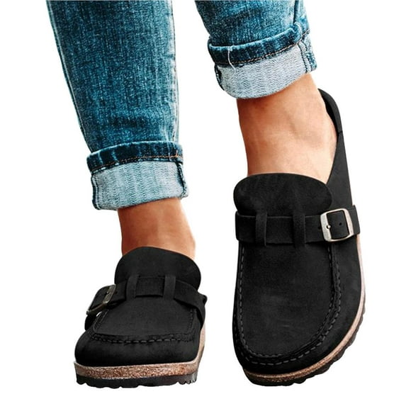 Women's Loafers Shoes Casual Flat Shoes Rubber Bottom Slip-on Shoes