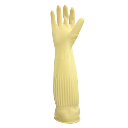 

45cm Kitchen Clean Gloves Waterproof Long Sleeve Gloves Rubber Latex Gloves for Dishewashing New