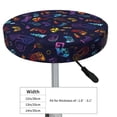 thumbnail image 3 of Cauagu Games Print Round Stool Covers,Seat Cushion for Round Bar Stool Chair Seat Cover for Bar Round Chair Fits for 12/13/14in Bar Stool Cushion, 3 of 7