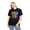 Black, variant on Be You LGBT Love Live Be Happy Rainbow LGBT Pride Parade Plus Size Shirts for Women