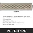 thumbnail image 2 of Yamaziot 2'x10' Runner Rug, Washable Kitchen Runners Rugs for Hallway, Non Slip Indoor Entryway Mat Low Profile Floor Doormat, Laundry Room Rug, Brown, 2 of 9