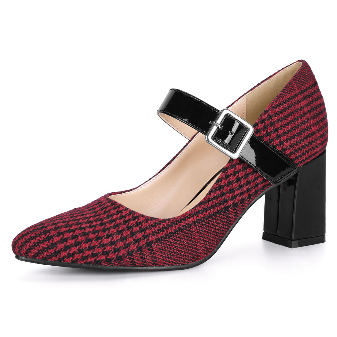 Details about   Elegant Women Chunky Block Heel Mary Jane Shoes Buckle Ankle Strap Dress Pumps