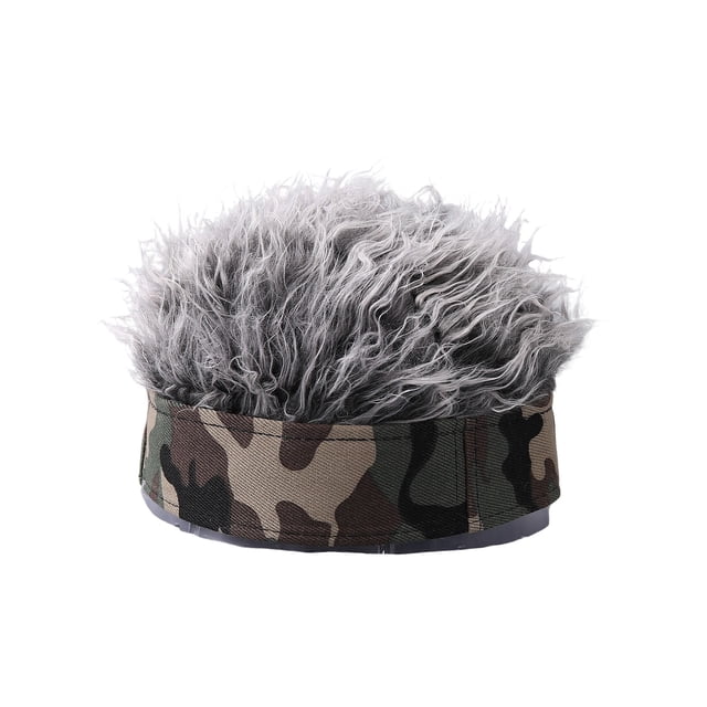 Novelty Hair Hat Peaked Baseball Cap Wig Accessory For Parties And