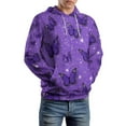 thumbnail image 5 of Dreamy Purple Butterfly Pattern (62)-1 3D Print Hoodie Men Women Autumn Thin Pullover Sweatshirt Vintage Streetwear Tops, 5 of 6