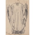 thumbnail image 2 of Henri Lehmann 18x24 Black Ornate Framed Double Matted Museum Art Print Titled: Costume Study (Before 1852), 2 of 5