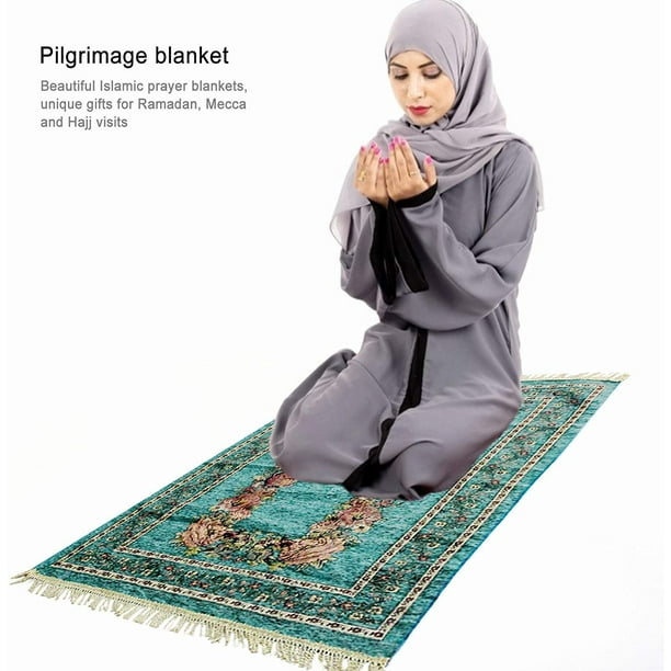 Tapis de prière musulman Tapis de prière portable du Ramadan Tapis de prière  islamique épais Tapis de prière de poche turque Tapis de voyage islamique 