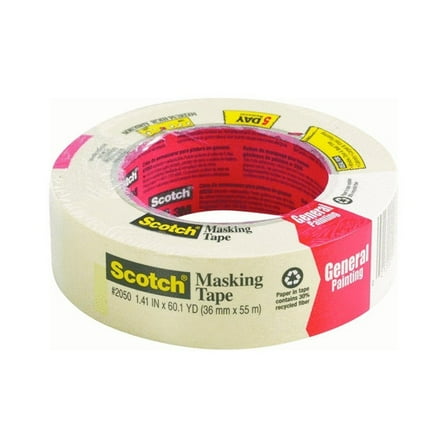 Scotch 1.4 in. W x 60 yd. L Tan Medium Strength Masking Tape 1 pk