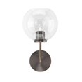 thumbnail image 1 of Benzara BM241171 Wall Sconce with Metal Frame & Glass Shade, Gray, 1 of 5