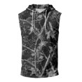 thumbnail image 6 of Men’s Athletic Sleeveless Hoodie with Drawstring Hood and Front Pocket Casual Loose Fit Camouflage Patterned Vest Top, 6 of 7