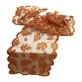 thumbnail image 1 of Festival Table Flag Runner - Knitted Golden Maple Lace Rectangular Tablecloth for Seasonal Decor - Elegant Thanksgiving Table Cover with Warm Fall Maple Design - Premium Lace Border Table Topper, 1 of 7