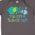 thumbnail image 4 of Inktastic My Nonna Loves Me Cute Elephants Boys or Girls Baby Bodysuit, 4 of 5