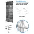 thumbnail image 3 of Grey Black Boho Blackout Curtains, French Door Curtains for Door Window, Vintage Ethnic Tribe Abstract Art Privacy Drapery for Patio/Sidelight Doors, 1 Panel with Tieback, 54 x 40 Inches, 3 of 6