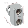 thumbnail image 2 of Adaptateur de Tuyau 9/16 Pouces à 3/8 Pouces Connecteur de Tuyau Basse Pression Régulateur de Paille, 2 of 10