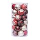 thumbnail image 2 of Naiovety 30 Uds. De bolas de Navidad, bola colgante de plástico, adornos redondos DIY, adornos colgantes de árbol de mercado anual, Kits de decoración para fiestas oro rojo, 2 of 6