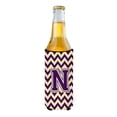 thumbnail image 2 of Carolines Treasures CJ1058-NMUK Letter N Chevron Purple and Gold Ultra Beverage Insulators for slim cans  Slim Can, 2 of 2