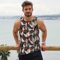 thumbnail image 6 of Fuzoiu Roosters 2 Print Men's Workout Tank Tops,Sleeveless Gym Shirt Quick Dry,Fitness Bodybuilding T-Shirt,Muscle Athletic Workout Tee-3X-Large, 6 of 7