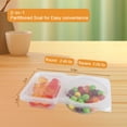 thumbnail image 3 of Juego de 20 recipientes para aperitivos, ofuscados, reutilizables con tapas, 3 of 9