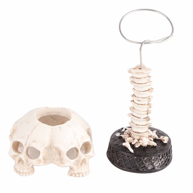 Lámpara de Mesa de Esqueleto| Decoración de Halloween en Estilo Industrial Retro para Dormitorio de Terror
