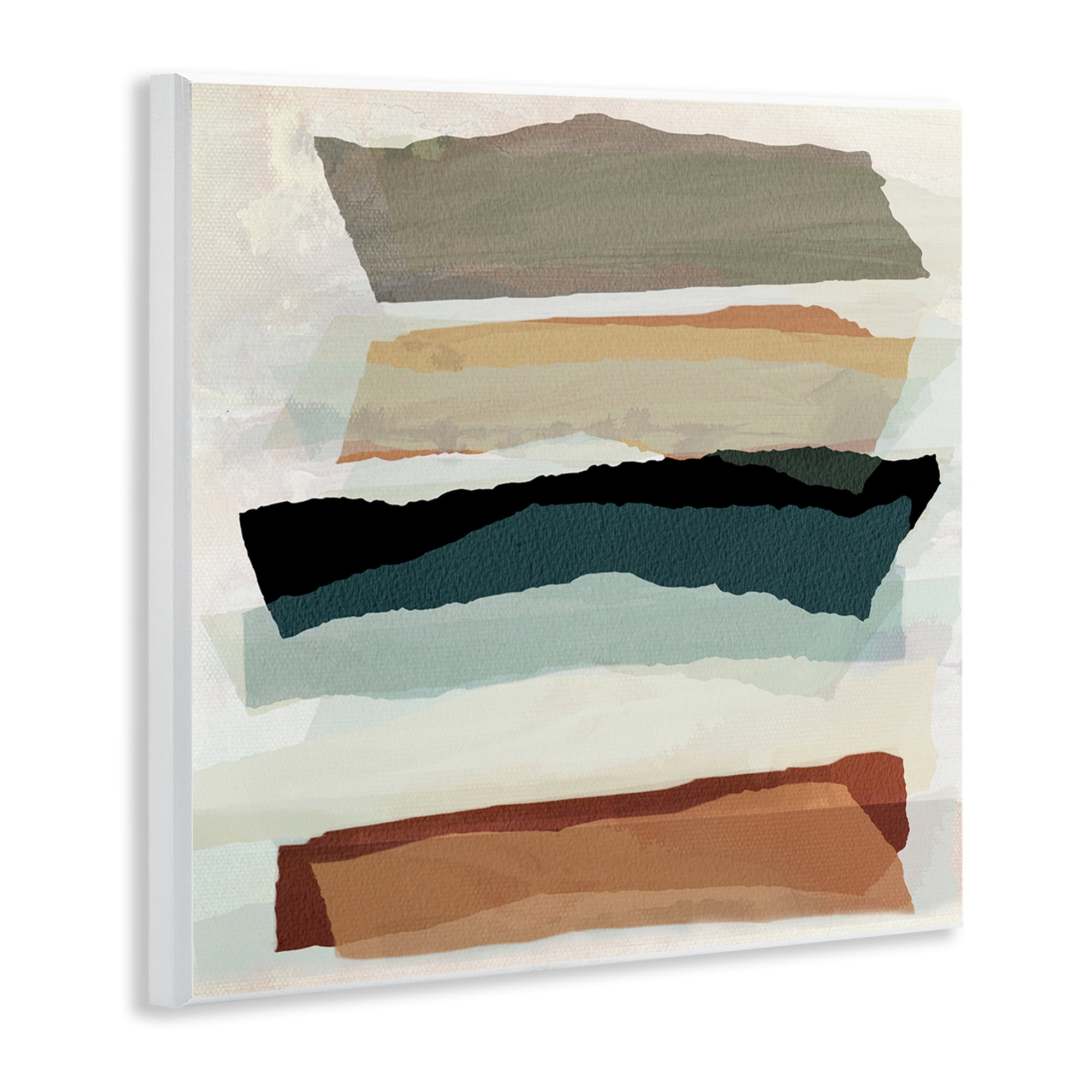 Stupell Industries Southwestern Layered Shapes Abstract Painting Unframed Art Print Wall Art, 12 x 12