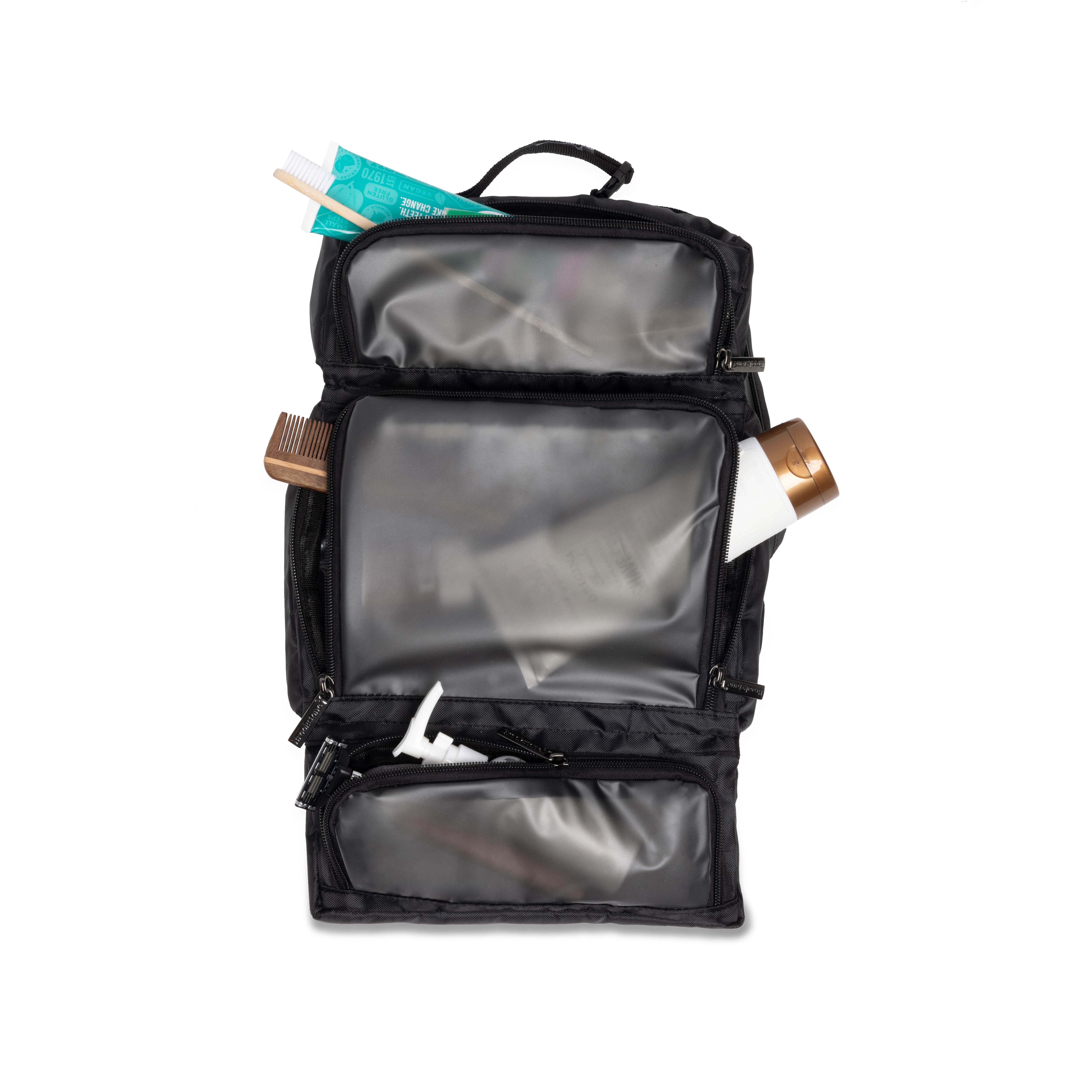 Brookstone Hanging Travel Toiletry Organizer Cube, Black photo 4
